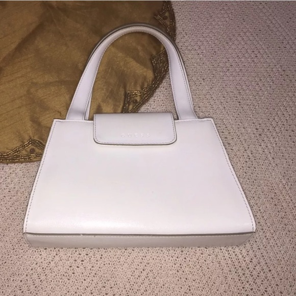 53 off Guess Handbags Guess Small Petite White Satchel Purse from