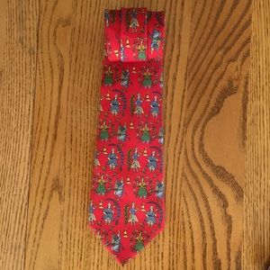 Salvatore Ferragamo 100% Silk Red Tie