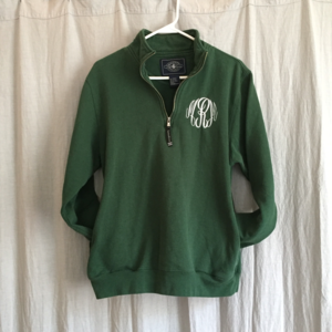 Charles River Hunter Green Quarter Zip Sweater