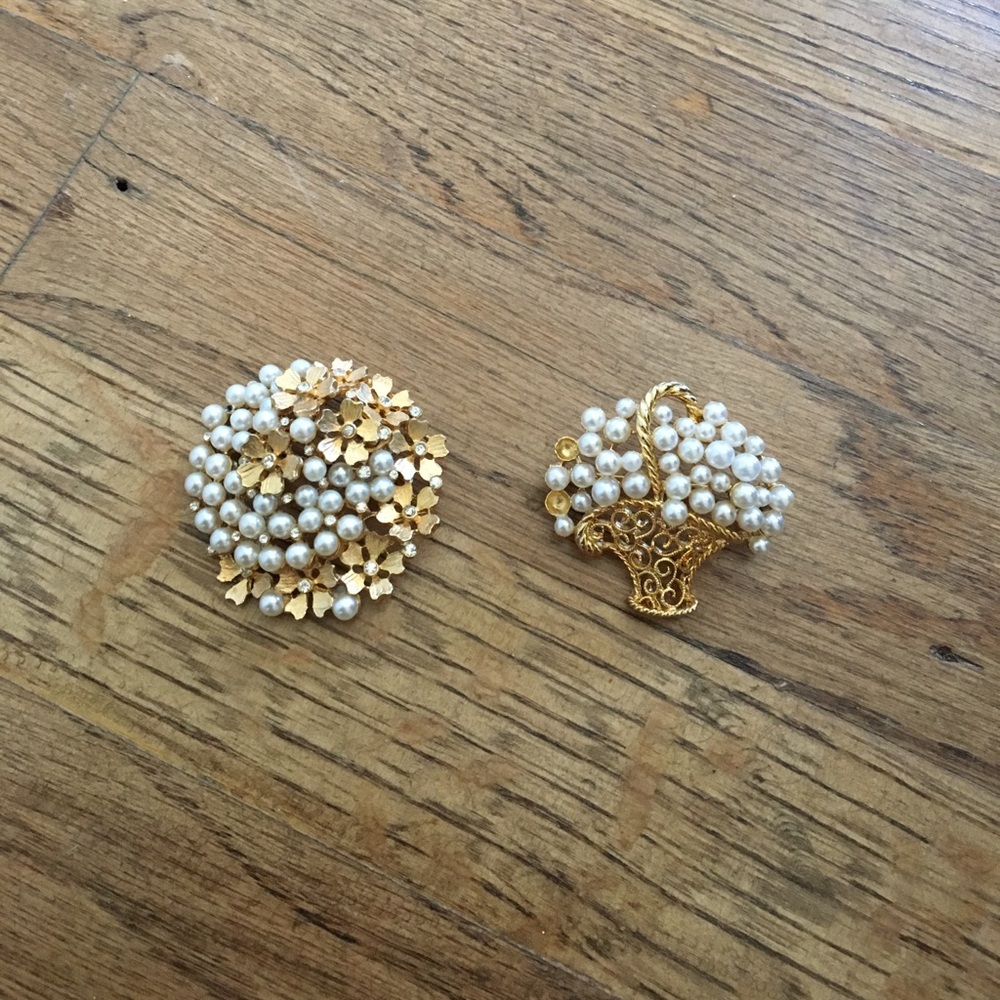 Two brooches