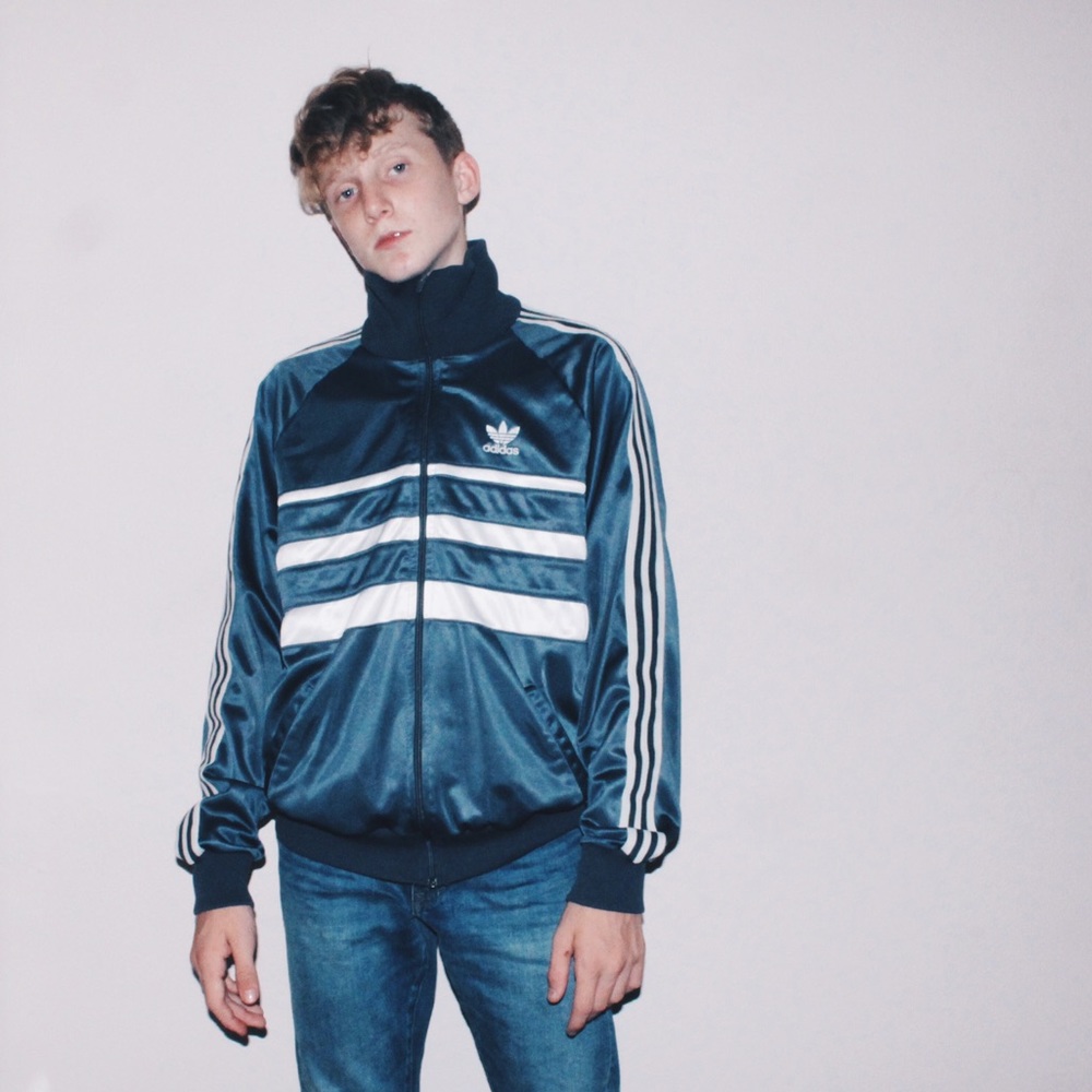 Adidas Navy Blue Classic Tech Wear Jacket - Picture 1 of 3