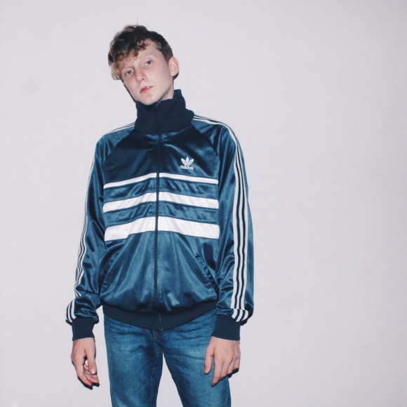 adidas Jackets & Blazers - Adidas Navy Blue Classic Tech Wear Jacket