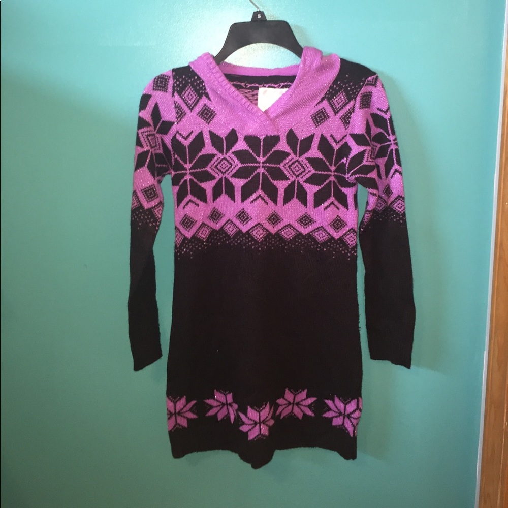 JUSTICE 💕💥🎀 purple and black sweater
