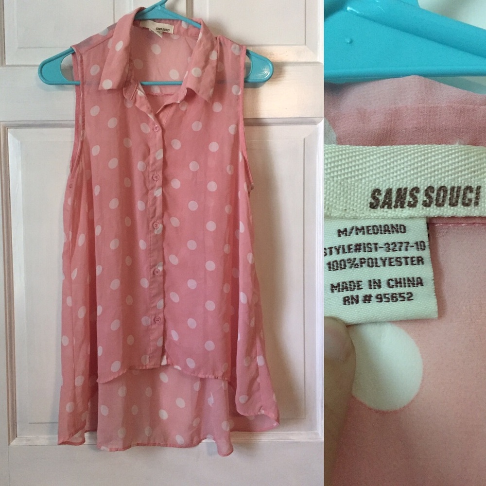 Sheer Button Up Tank