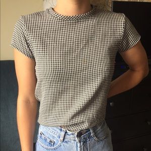 Brandy Melville checkered top 🏁🏁💕