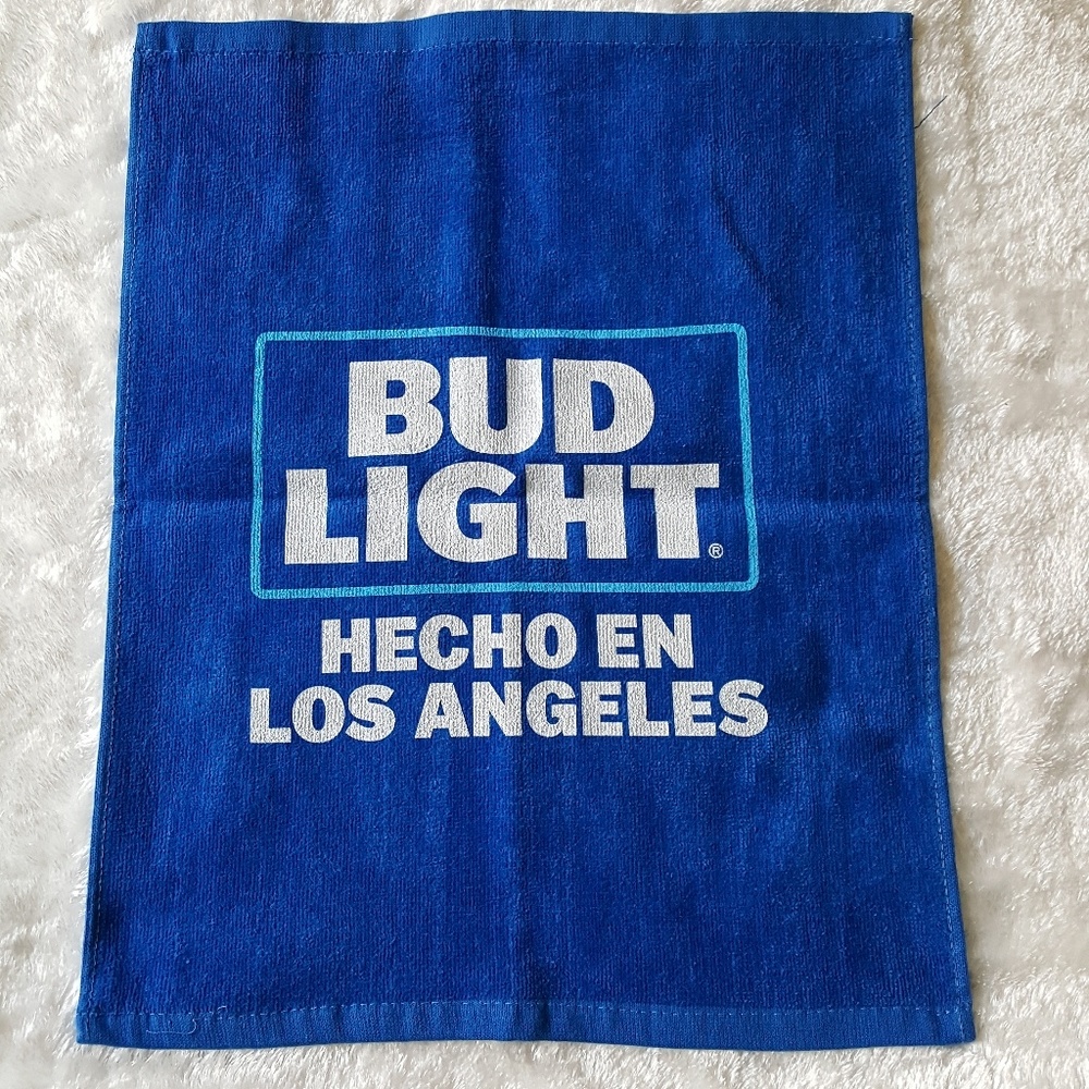 Bud Light swirl TOWEL $15 each.