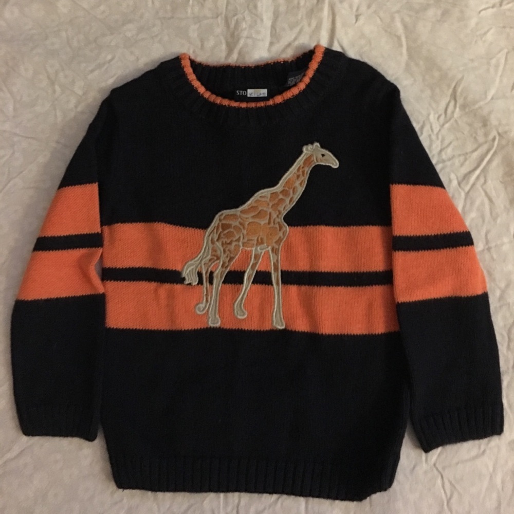 Boys giraffe sweater