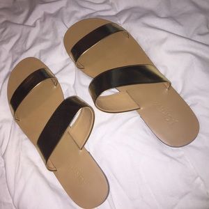 Gold sandals