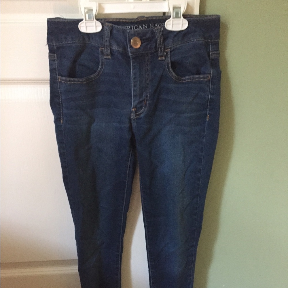 Navy American Eagle Skinny Jeans