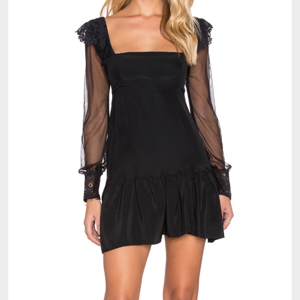 Silk black for love and lemons dress