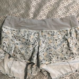 Lululemon floral speed shorts