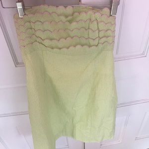 Lilly Pulitzer formal strapless dress.