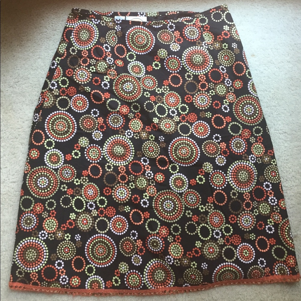 Talbot's Patterned Skirt