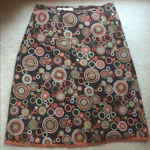 Talbot's Patterned Skirt
