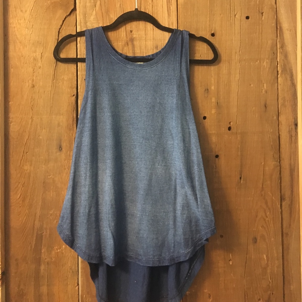 anthropologie navy blue tank top!