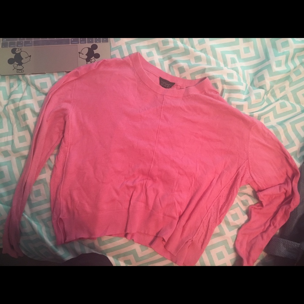 Pink Topshop sweater
