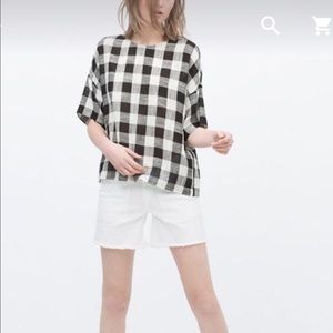 Zara button back top