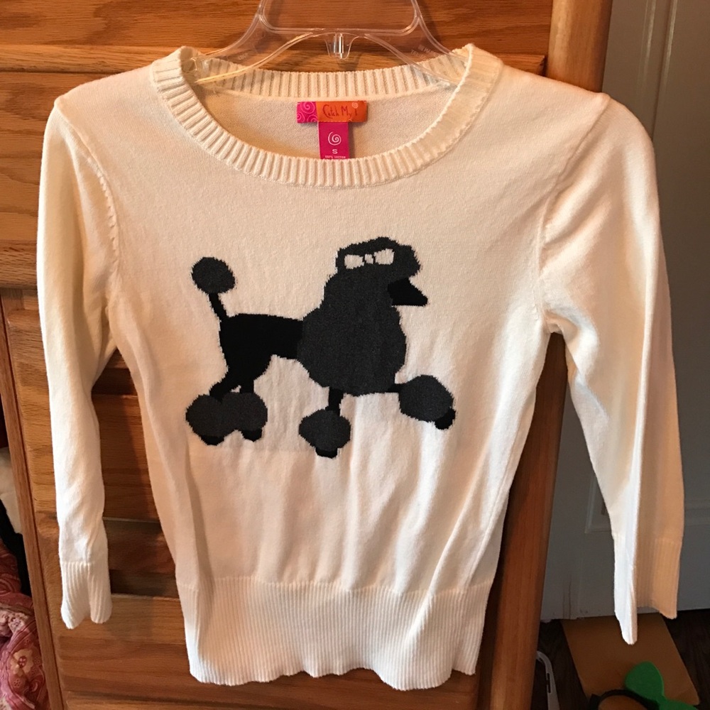 Adorable poodle sweater