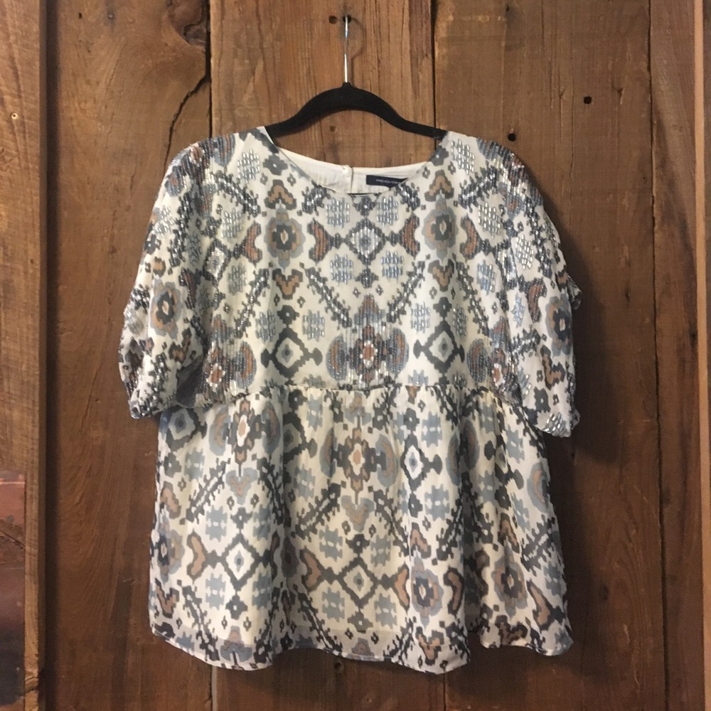french connection beaded blouse!