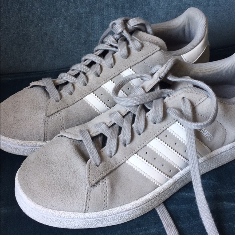 BRAND NEW GREY ADIDAS. worn once.