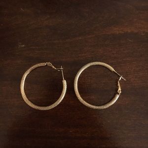 gold hoop earrings
