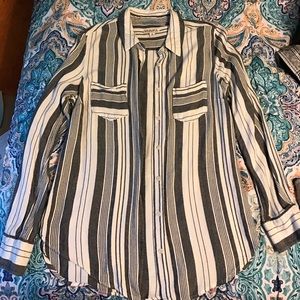 Super comfy striped flannel!