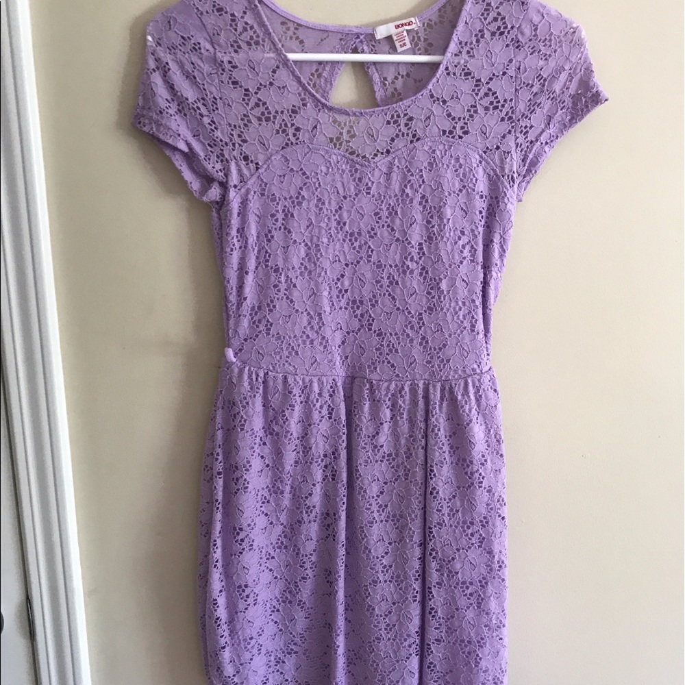 Lavender lace dress