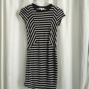Monteau Striped Bodycon Dress