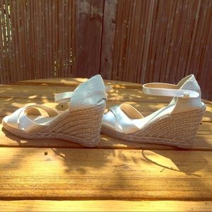 Metallic Wedge Espadrilles