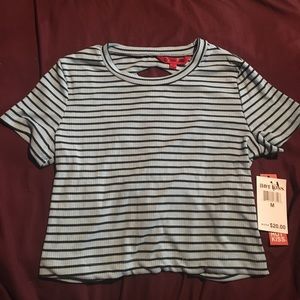 Light blue and black striped tee!