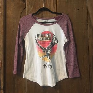 urban outfitters rolling stones baseball tee!
