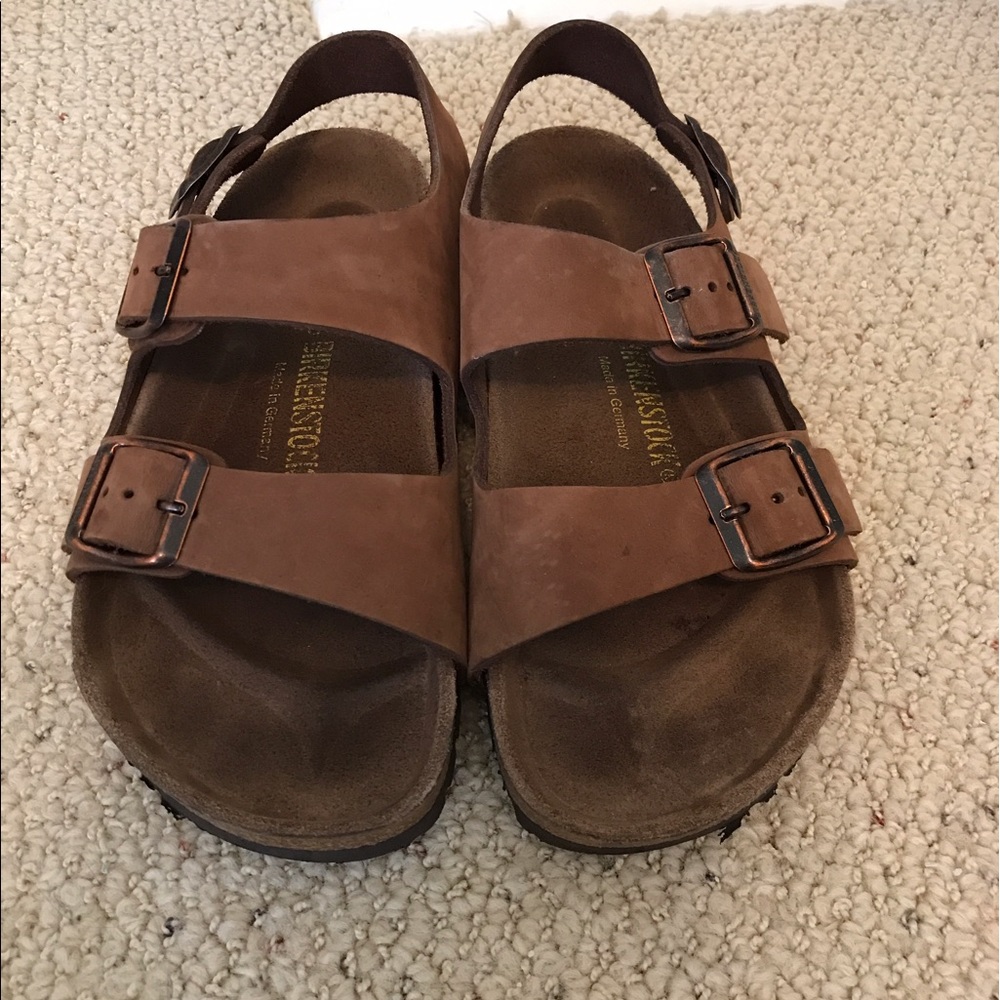 Size 36 Birkenstock Milano Brown Leather