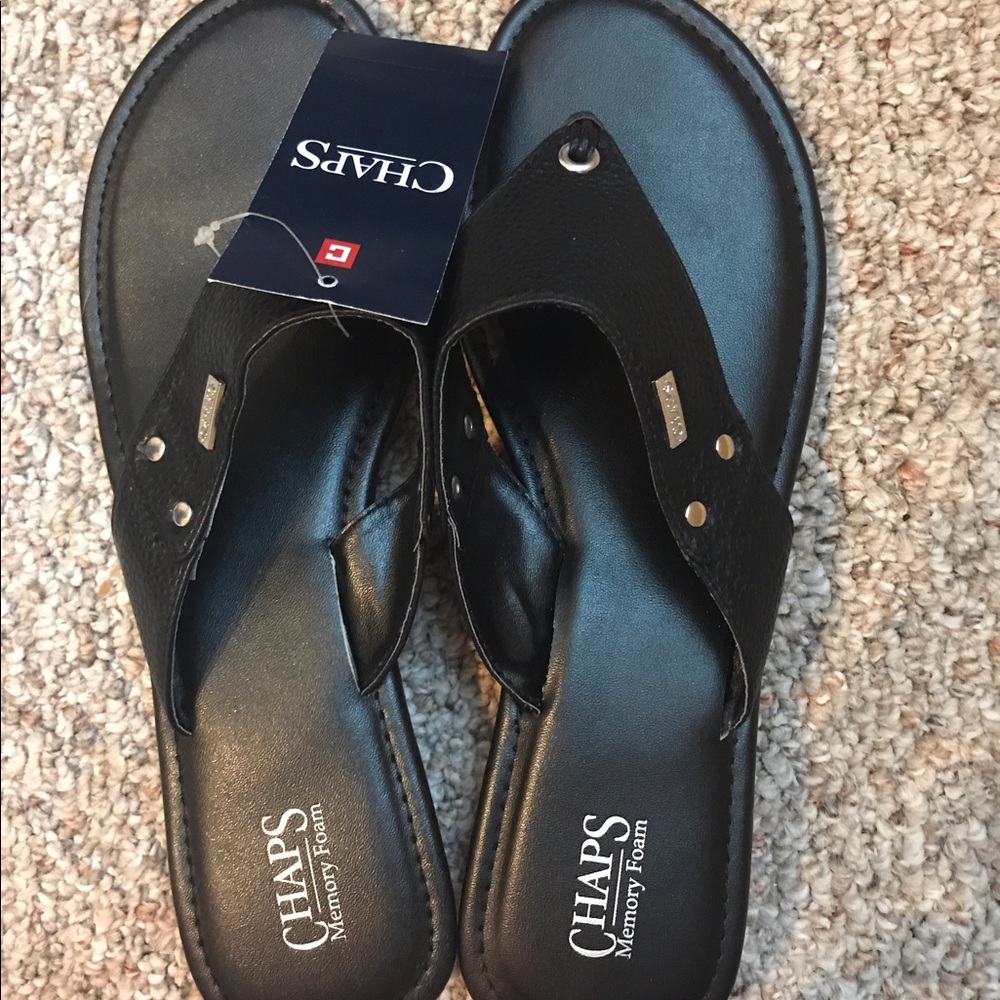 CHAPS memory foam sandals