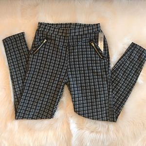Plaid thick leggings
