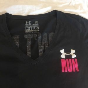 Under Armour black running tshirt