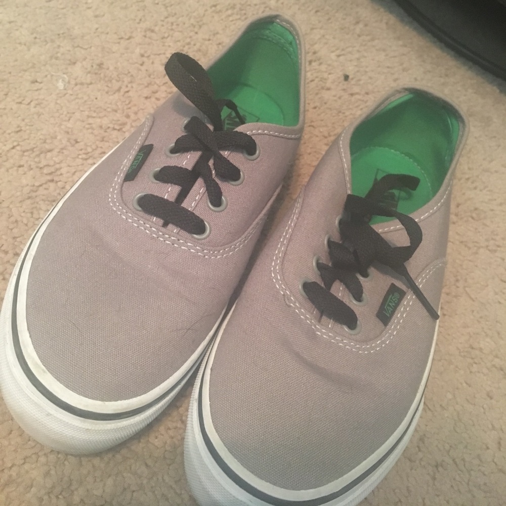 New grey and green vans