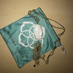 Kendra Scott white tassel necklace