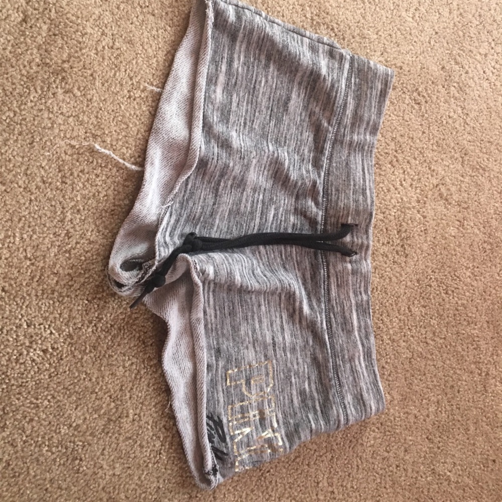Grey and white PINK shorts