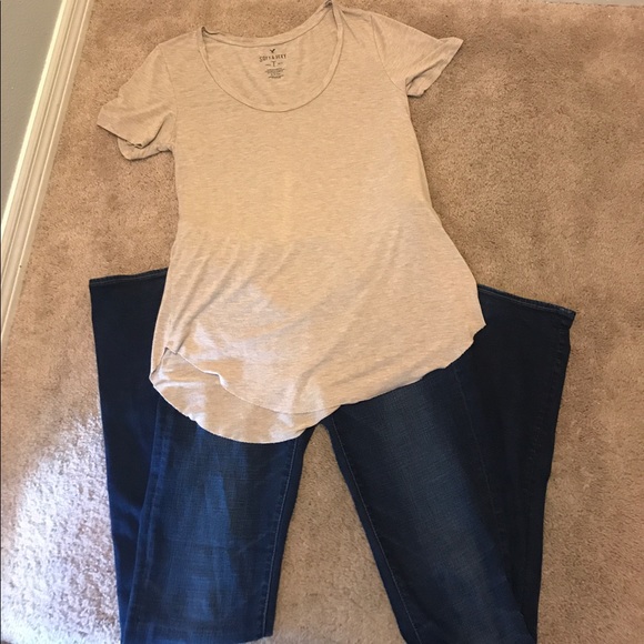 American Eagle Outfitters Denim - 💕AE Bundle!! Shirt (S) Jeans (6 extra long)