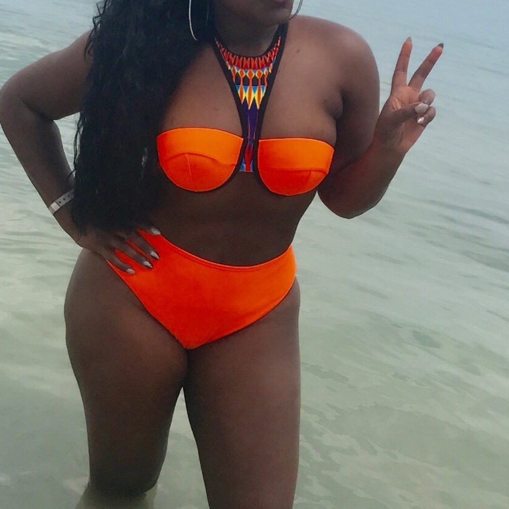 Beautiful orange two piece
