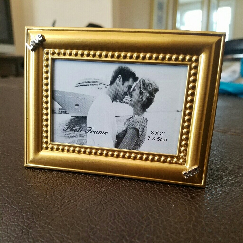 Gold photo frames