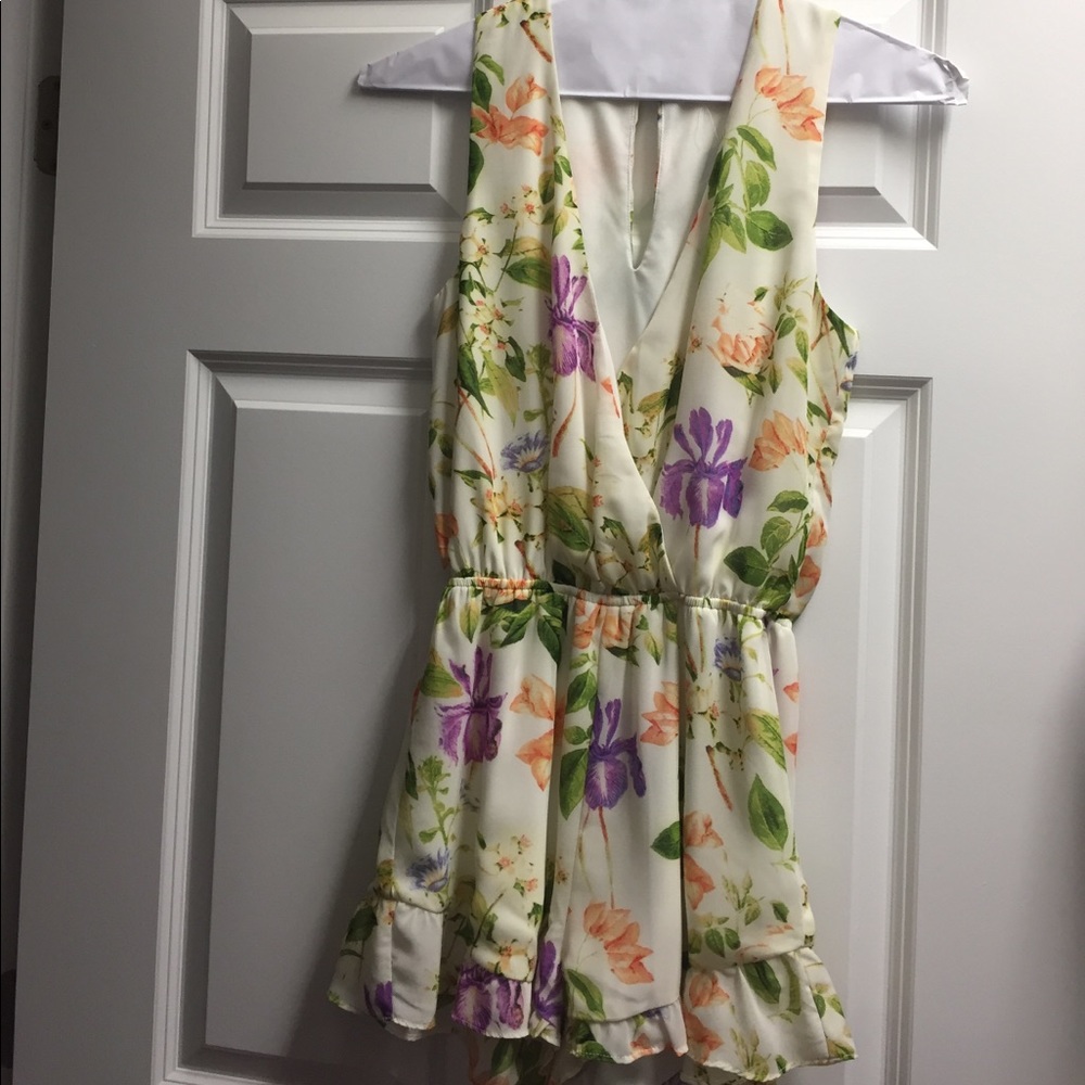 Small RiRi Romper in Flower Press