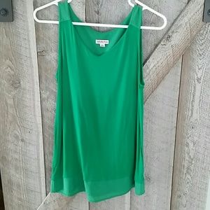 Green dressy tank top