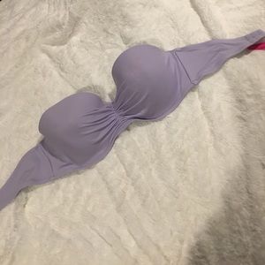 Victoria's Secret lavender bandeau. Size 34DD