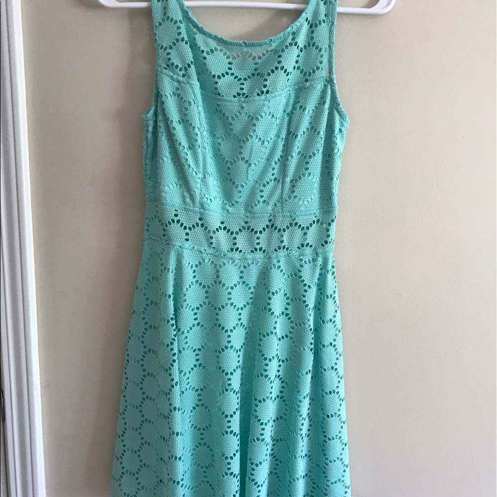 Baby blue flowy dress