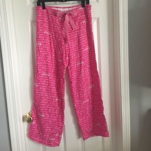 PINK flannel pajama pants