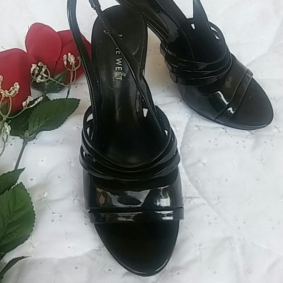 Nine West sling platform party stiletto heels  6M - Picture 3 of 6