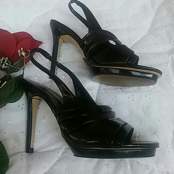 Nine West sling platform party stiletto heels  6M - Picture 4 of 6