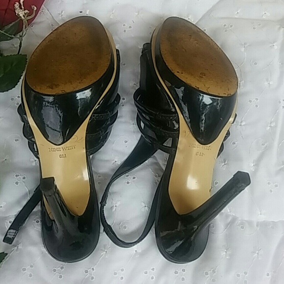Nine West sling platform party stiletto heels  6M - Picture 5 of 6