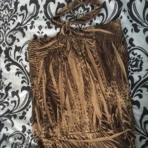 Cute sexy summer halter top w/adjustable neck &tie